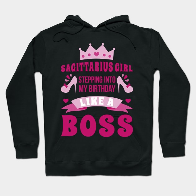 Sagittarius Queen's Birthday Hoodie by Life2LiveDesign